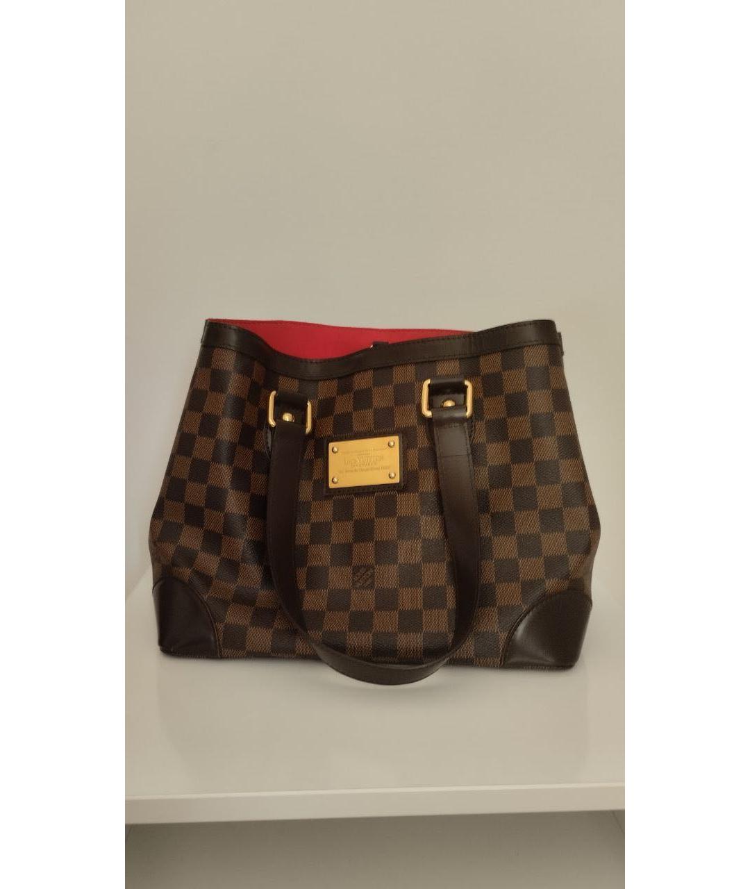 LOUIS VUITTON Коричневая сумка тоут, фото 7