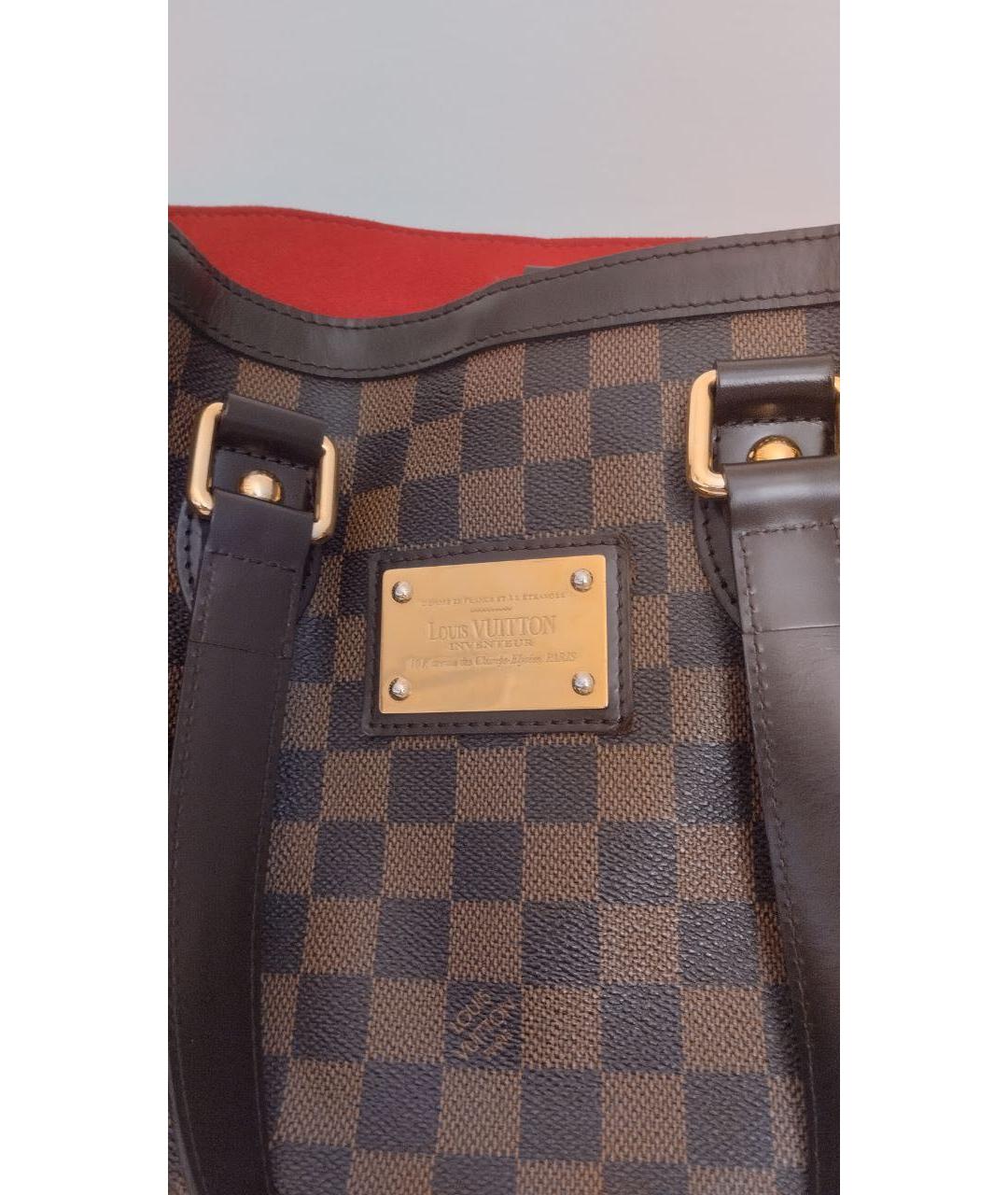 LOUIS VUITTON Коричневая сумка тоут, фото 3