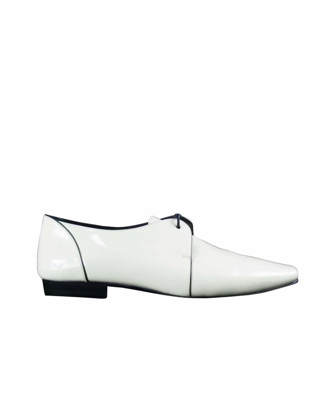 SAINT LAURENT Белые кожаные туфли, фото 1
