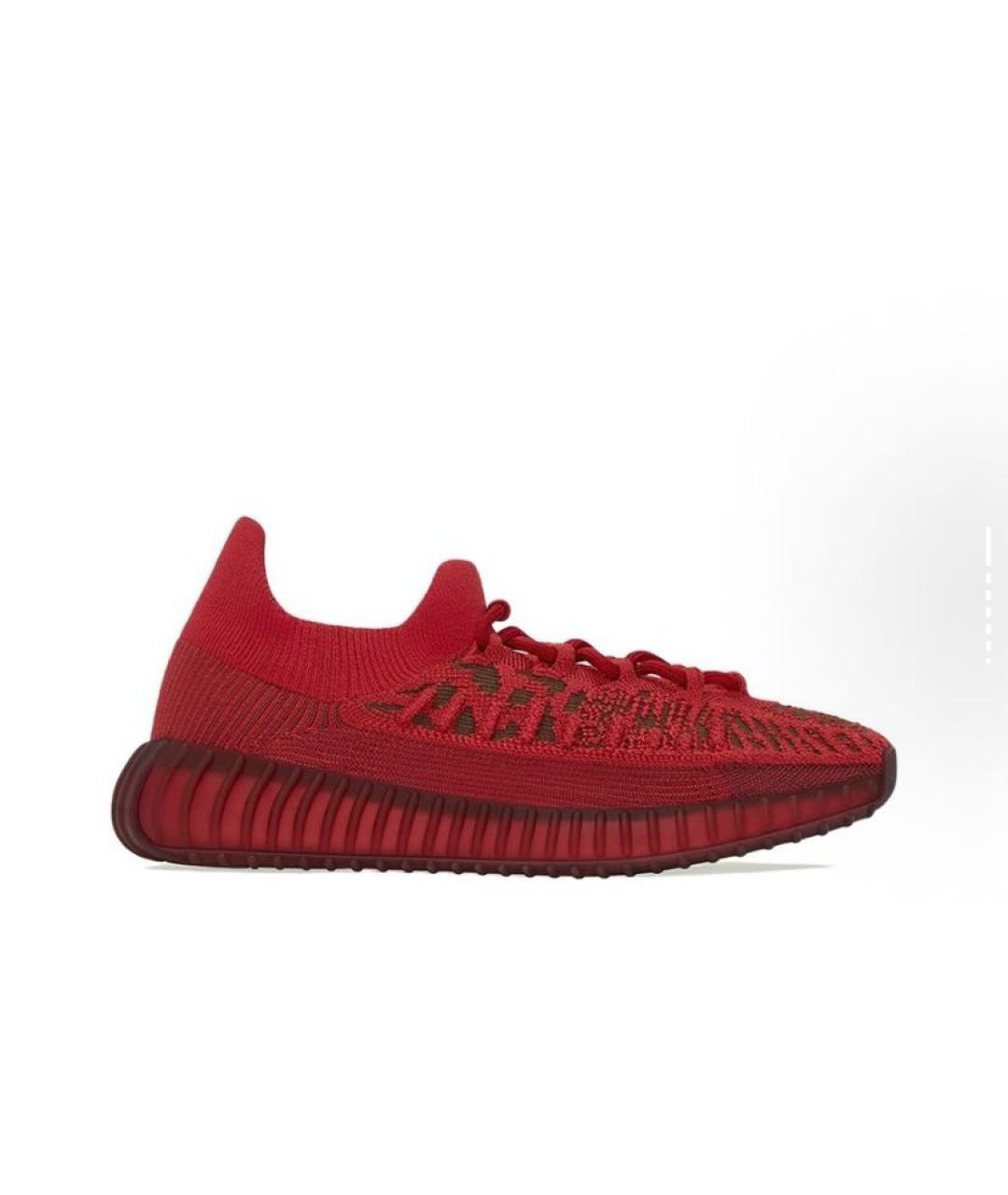 ADIDAS YEEZY Красные текстильные низкие кроссовки / кеды, фото 7
