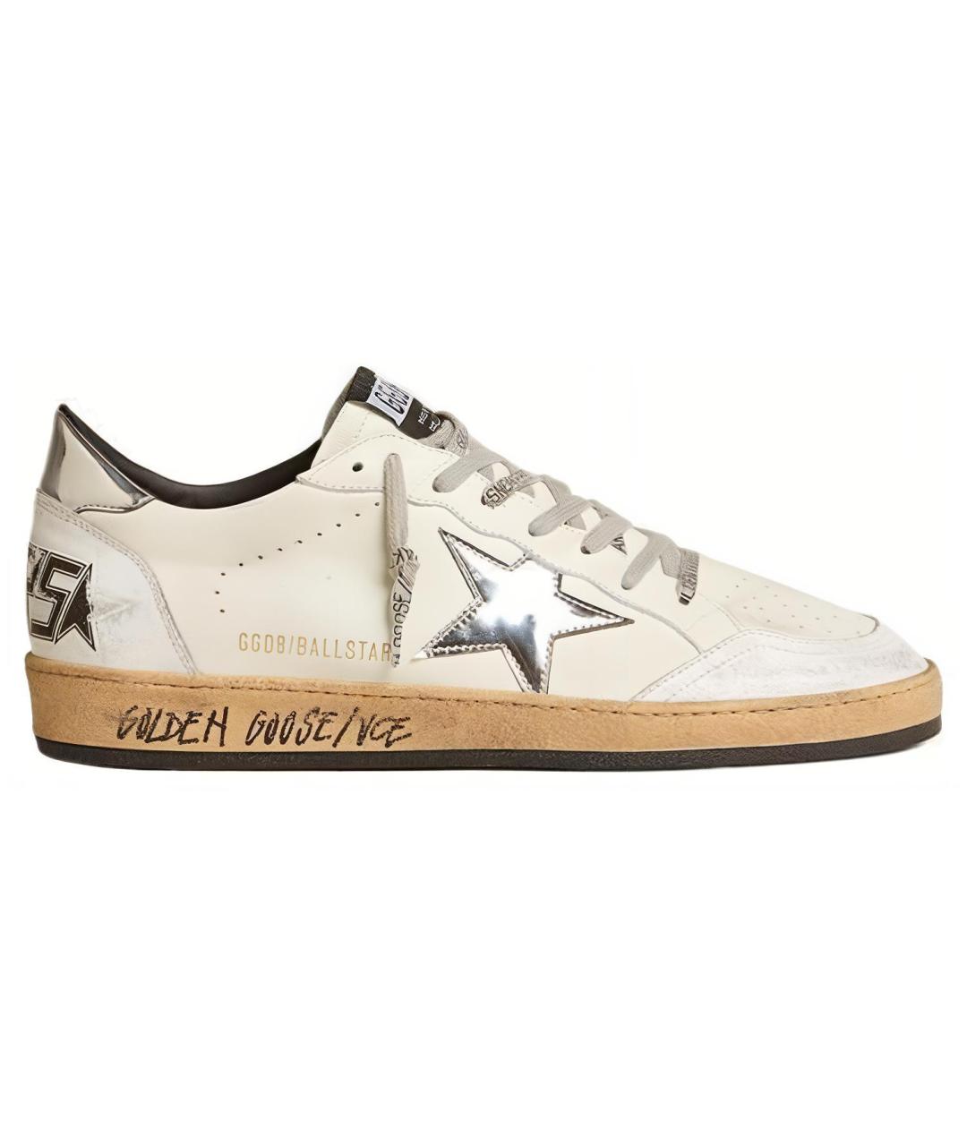 GOLDEN GOOSE DELUXE BRAND Белые низкие кроссовки / кеды, фото 1