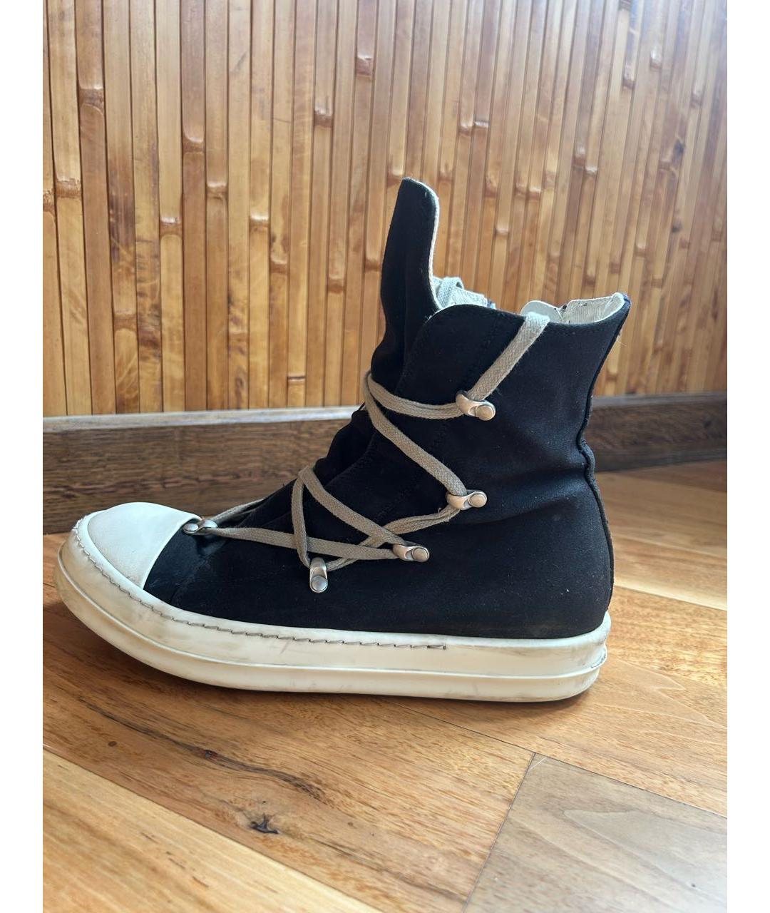 RICK OWENS Черные замшевые высокие ботинки, фото 9