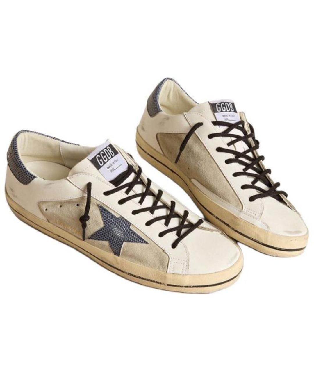 GOLDEN GOOSE DELUXE BRAND Бежевые низкие кроссовки / кеды, фото 3
