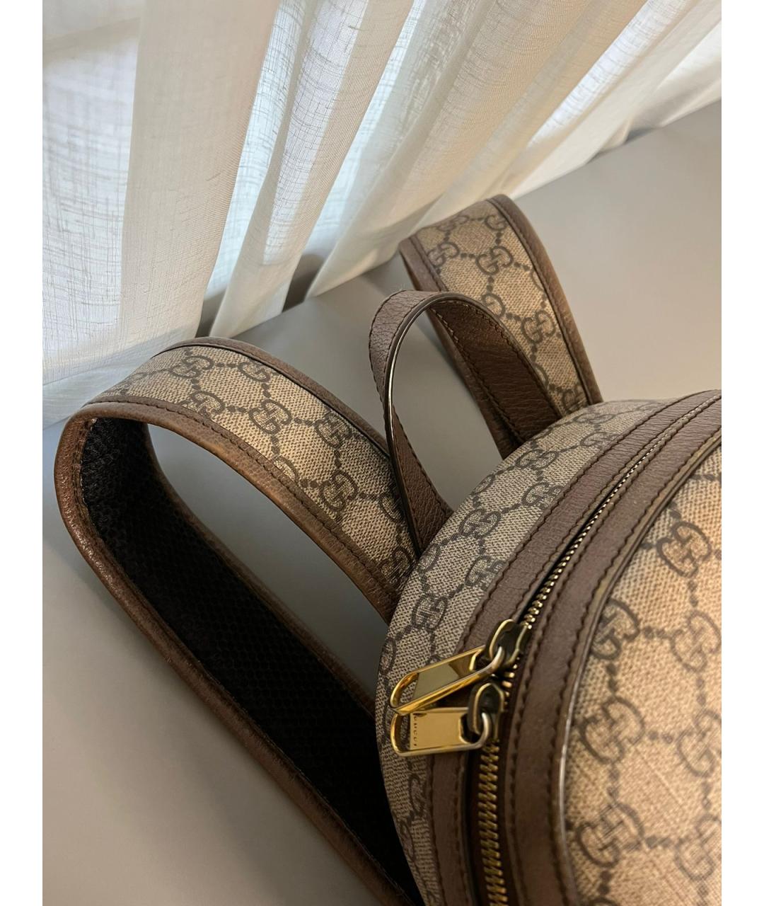 GUCCI Бежевый рюкзак, фото 4