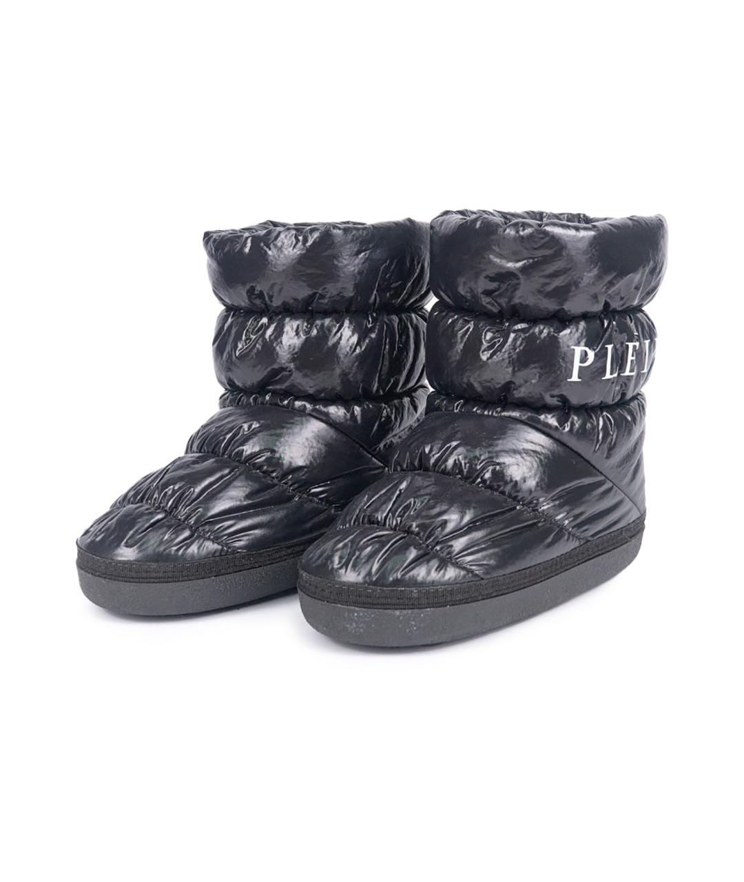 PHILIPP PLEIN Черные текстильные полусапоги, фото 2