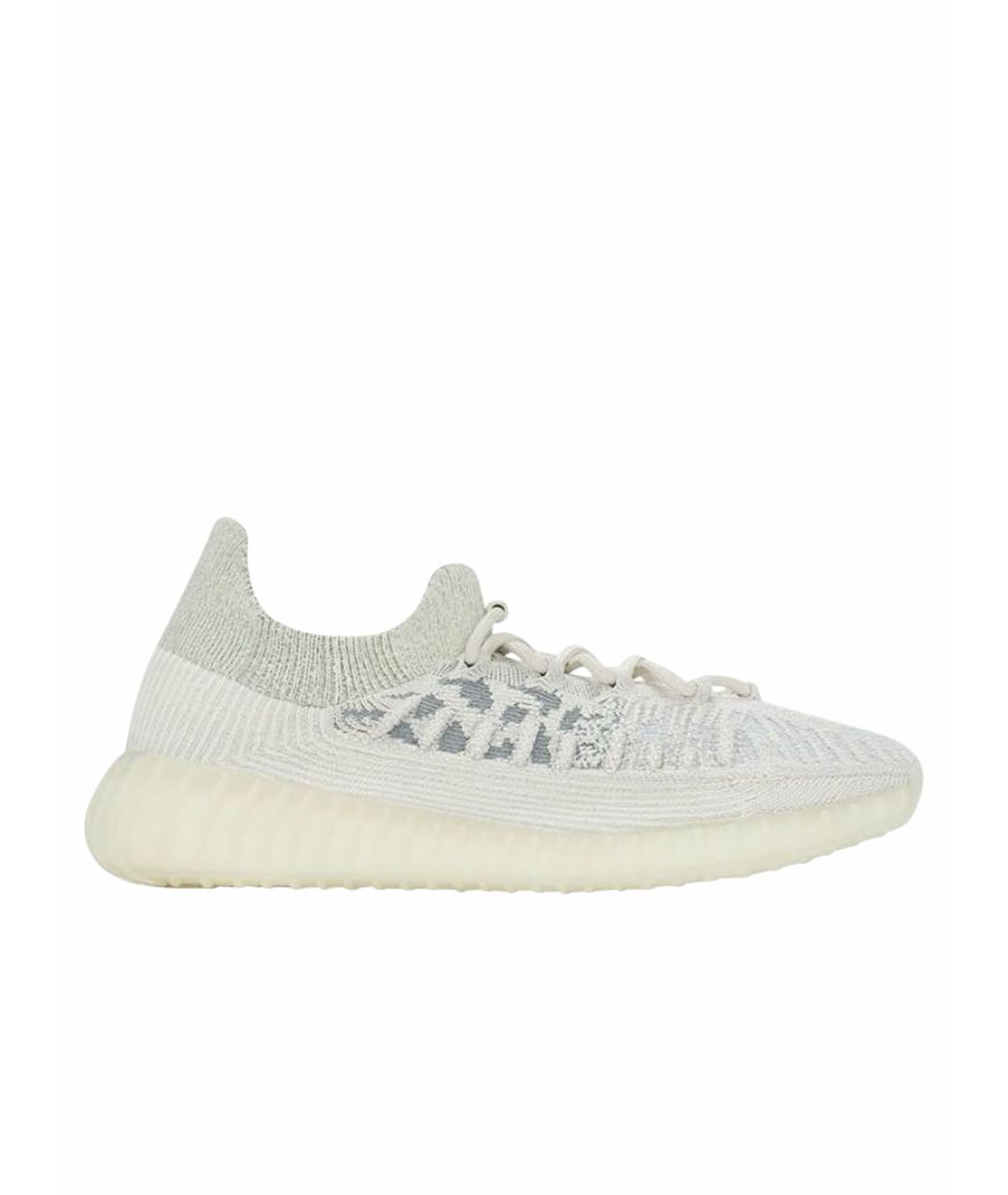ADIDAS YEEZY Серые текстильные низкие кроссовки / кеды, фото 1