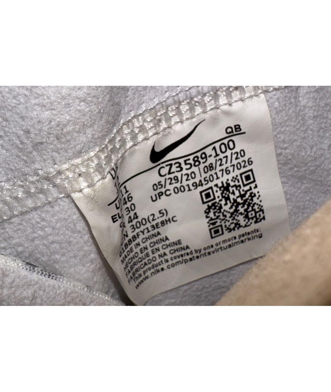 NIKE Белые высокие кроссовки / кеды из искусственной кожи, фото 5