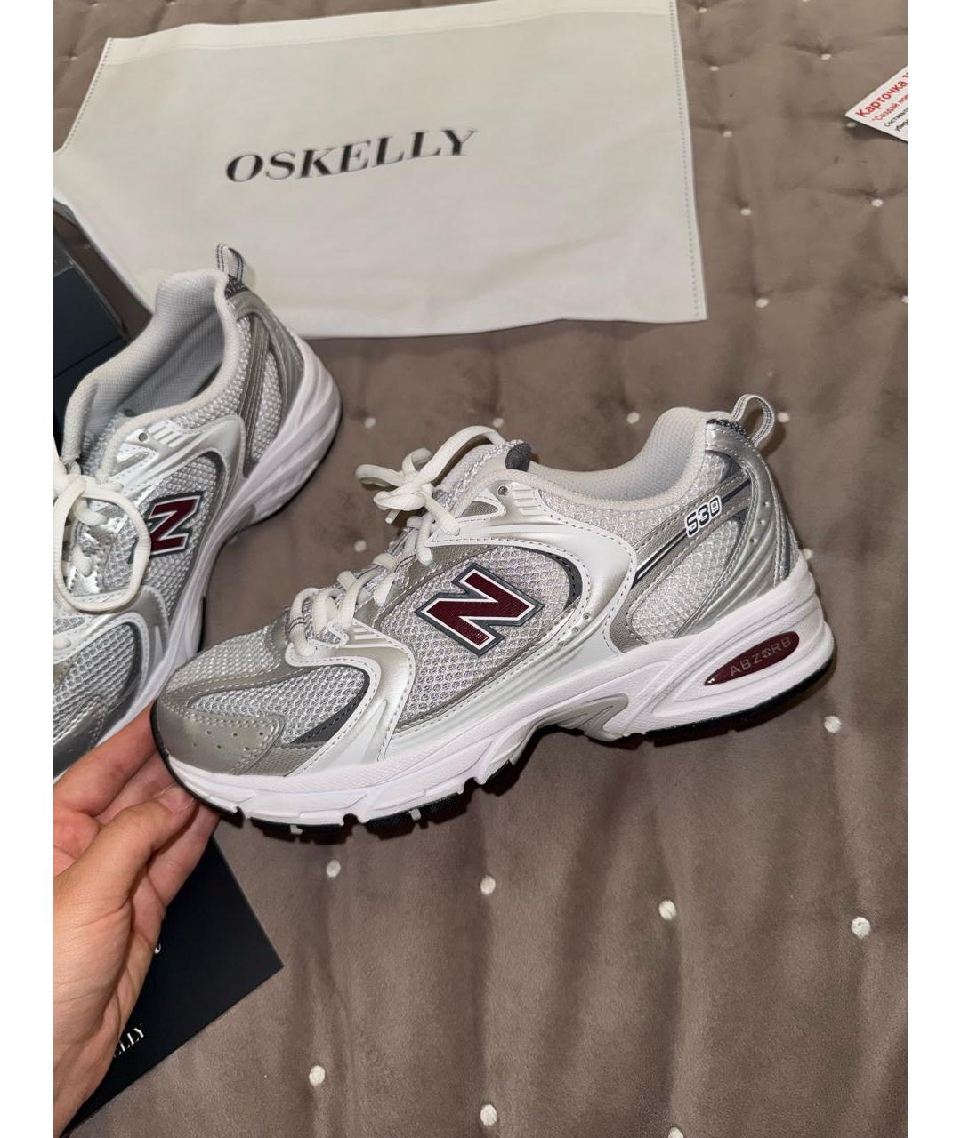 NEW BALANCE Серебряные кроссовки, фото 6