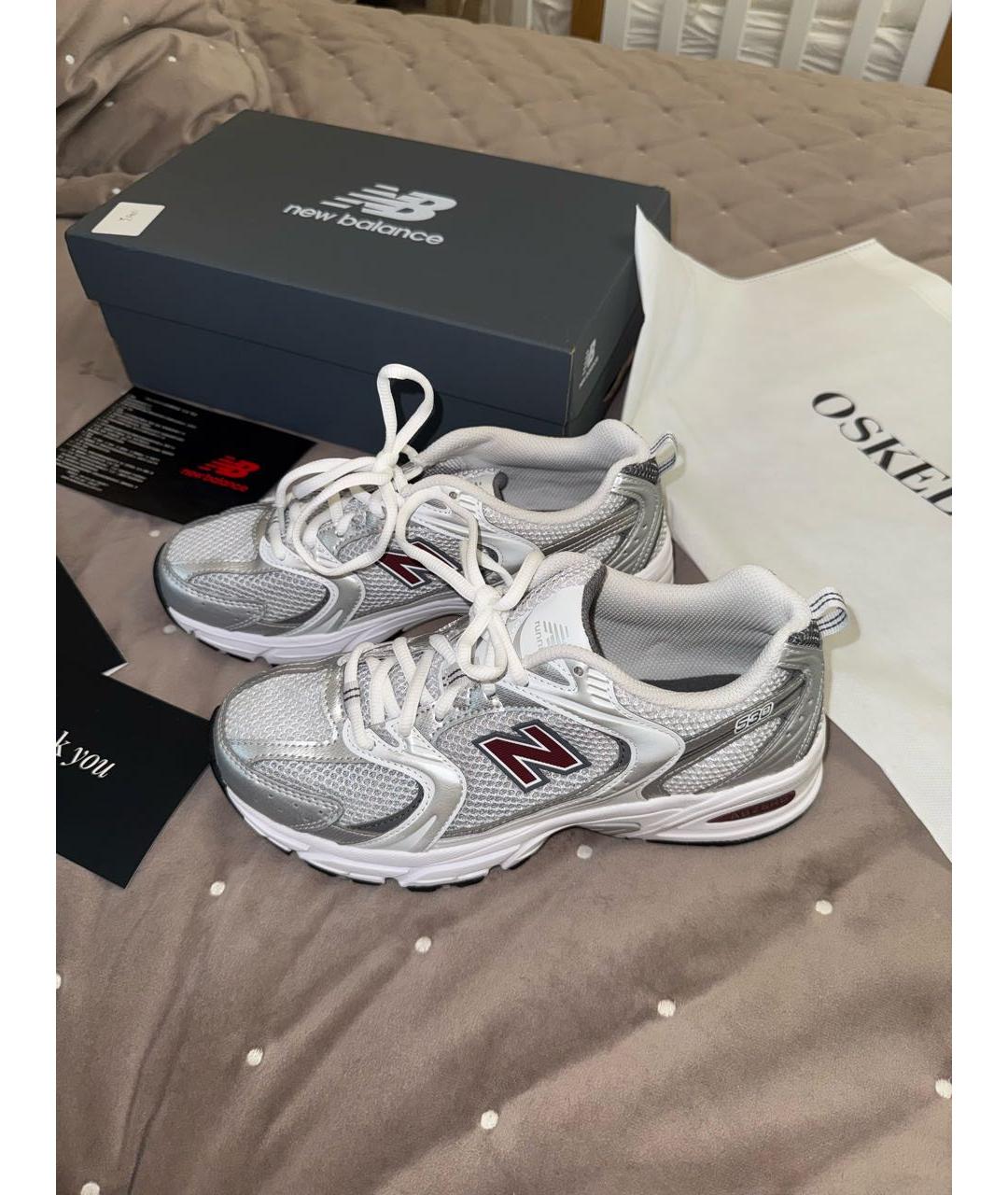 NEW BALANCE Серебряные кроссовки, фото 2