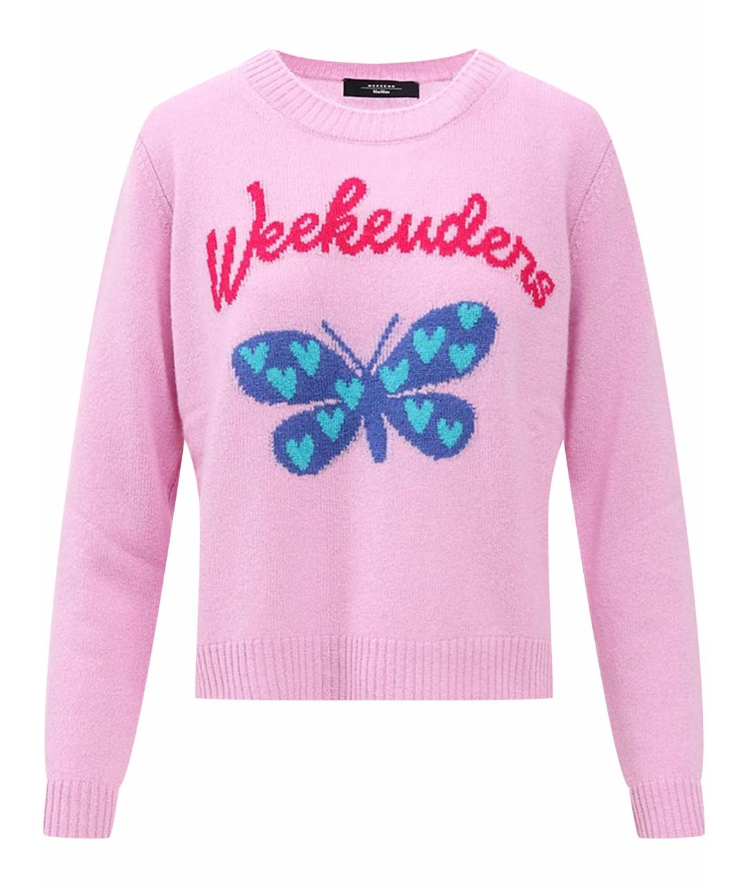 WEEKEND MAX MARA Розовый кашемировый джемпер / свитер, фото 1