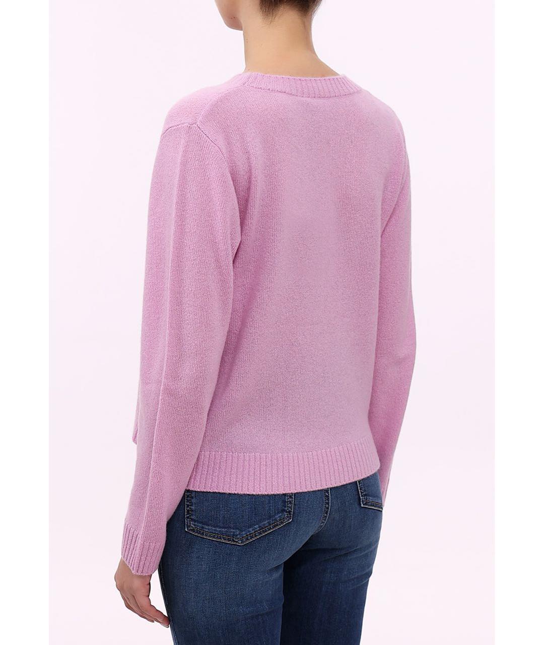 WEEKEND MAX MARA Розовый кашемировый джемпер / свитер, фото 2