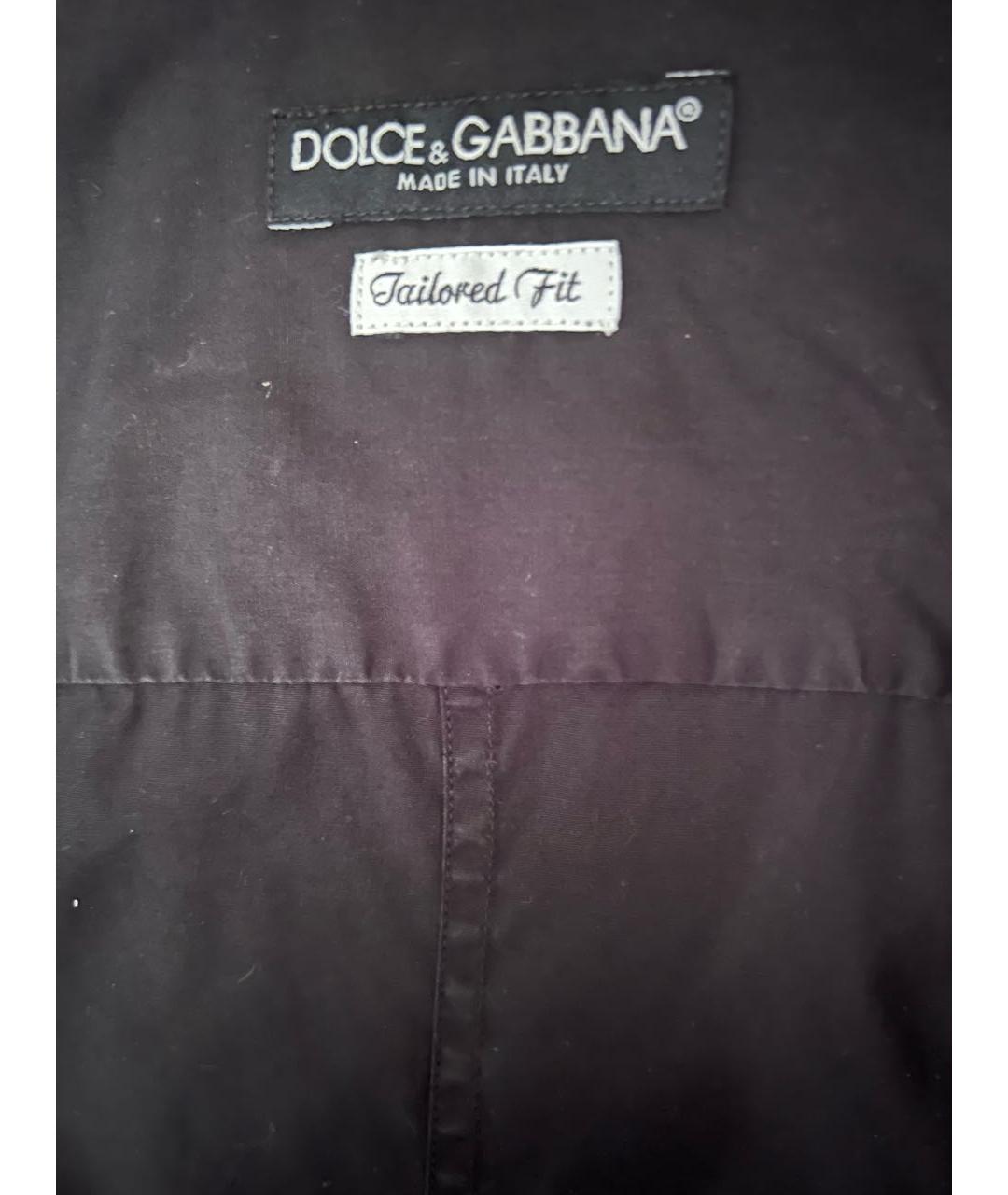 DOLCE&GABBANA Черная хлопковая кэжуал рубашка, фото 3
