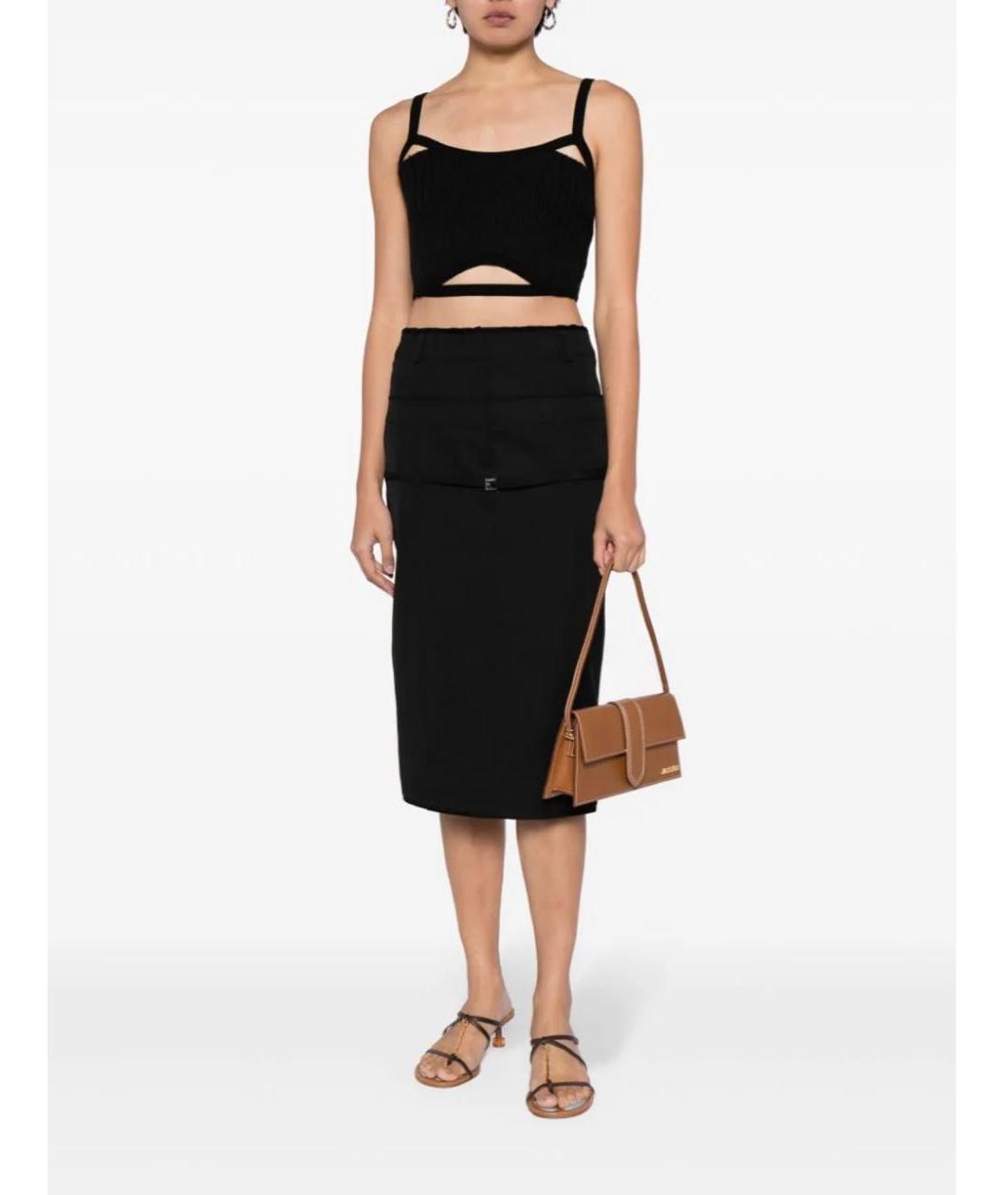 JACQUEMUS Коричневая кожаная сумка с короткими ручками, фото 8