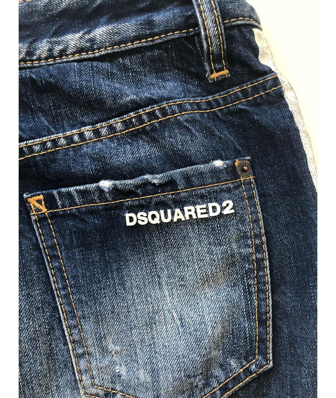 DSQUARED2 Синяя деним юбка мини, фото 3