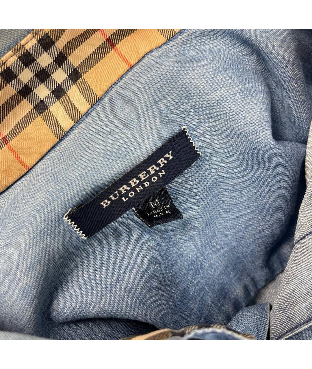 BURBERRY Синяя кэжуал рубашка, фото 5