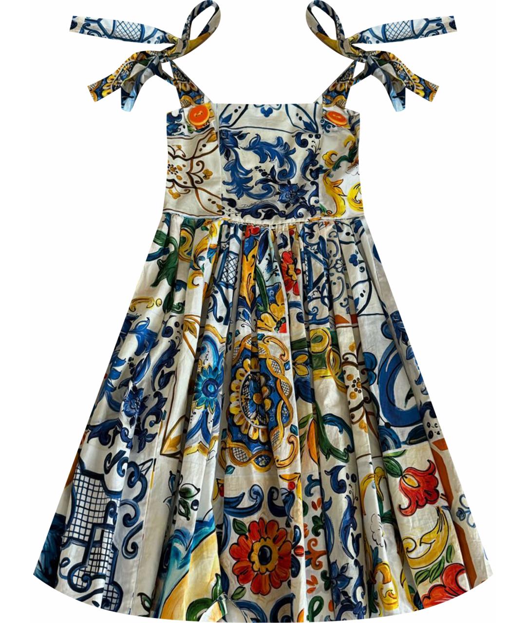 DOLCE&GABBANA Мульти хлопковый сарафан, фото 1