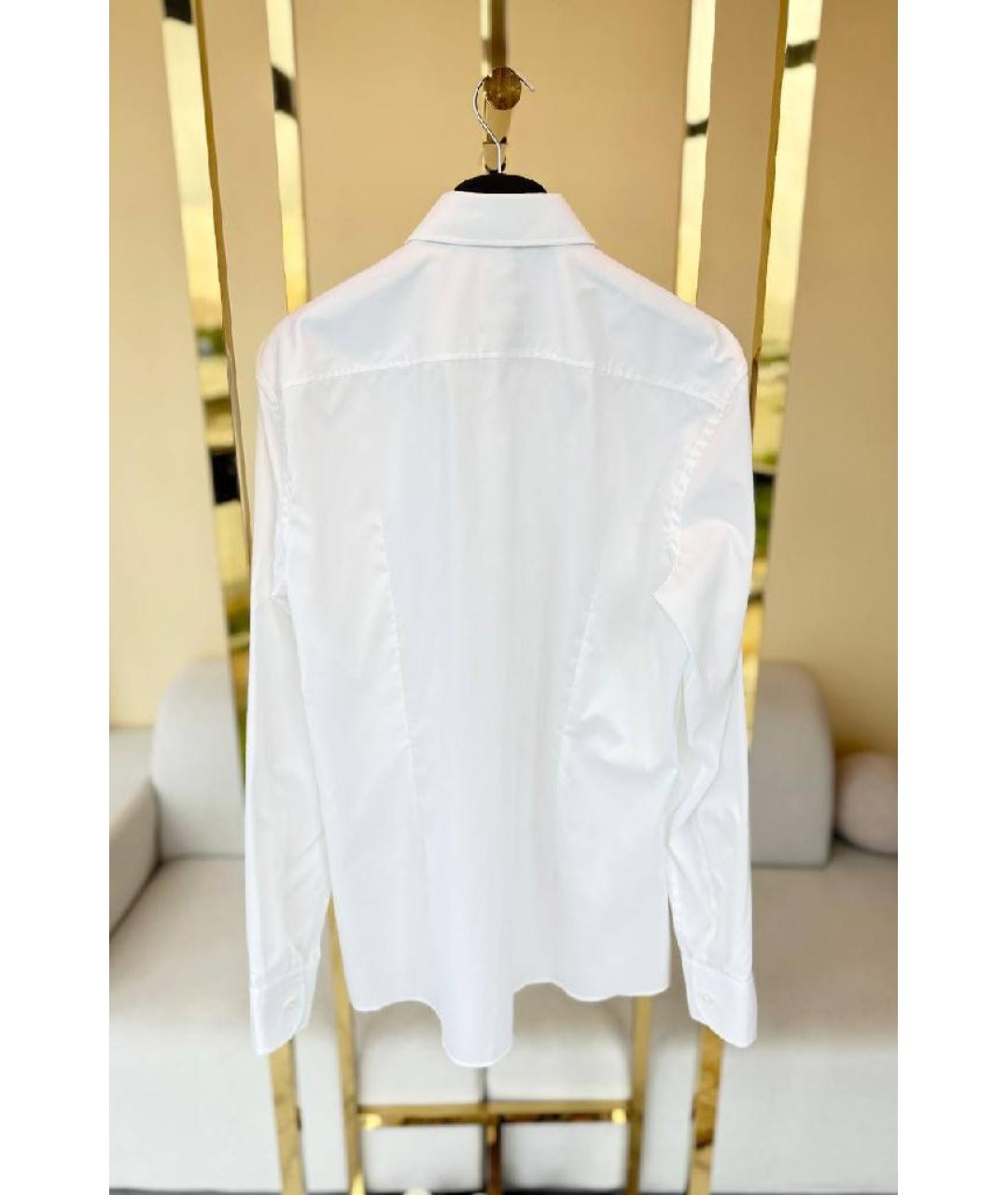 HUGO BOSS Белая хлопковая классическая рубашка, фото 2