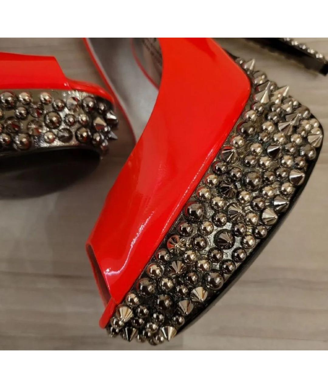 PHILIPP PLEIN Красные туфли из лакированной кожи, фото 3