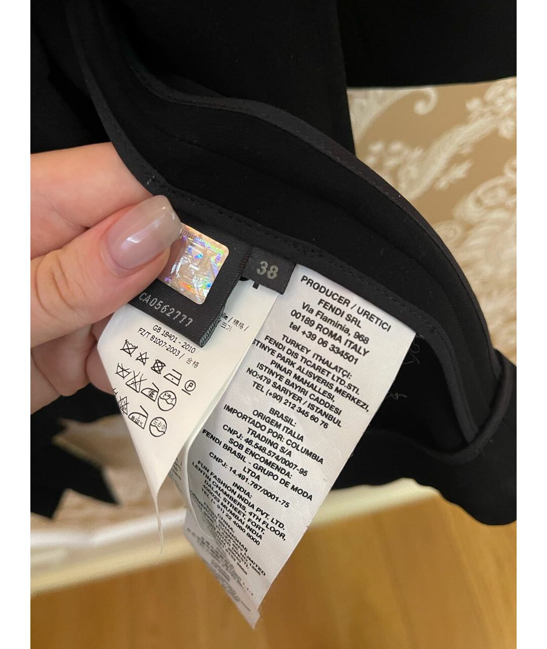FENDI Черный хлопковый жакет/пиджак, фото 4