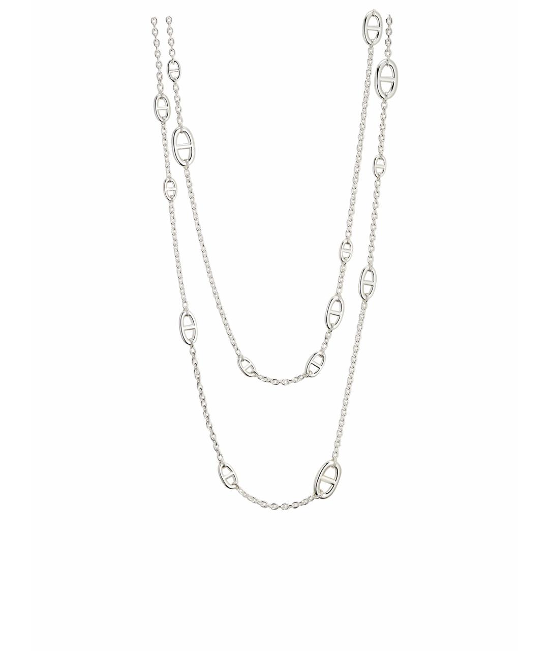 HERMES Серебряное серебряное колье, фото 1