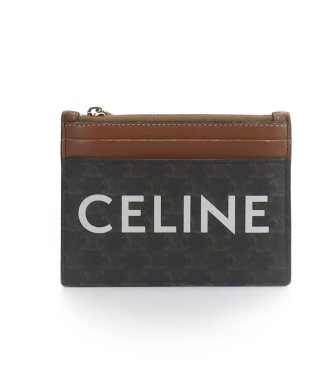 CELINE Коричневый кардхолдер, фото 1