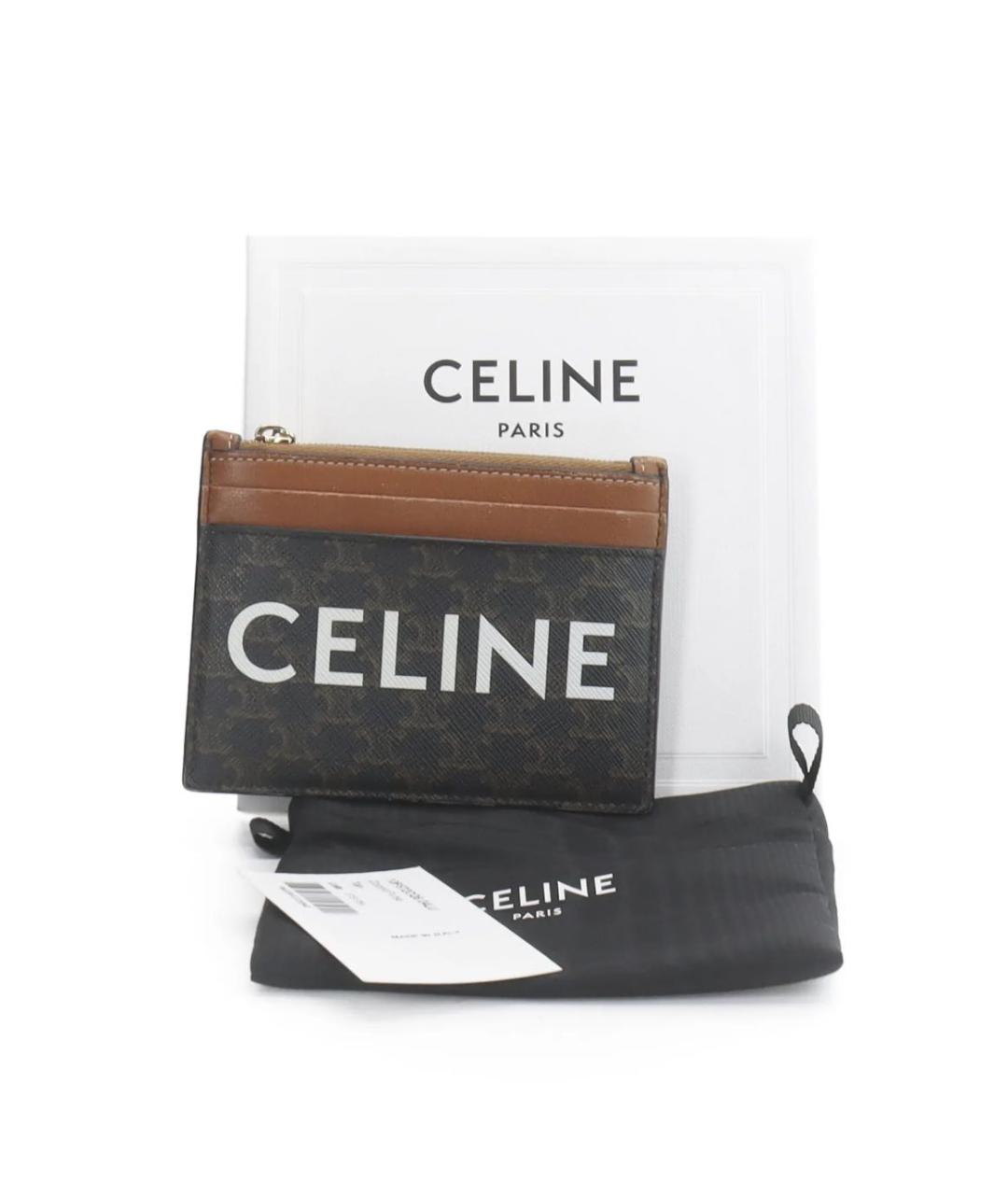 CELINE Коричневый кардхолдер, фото 2