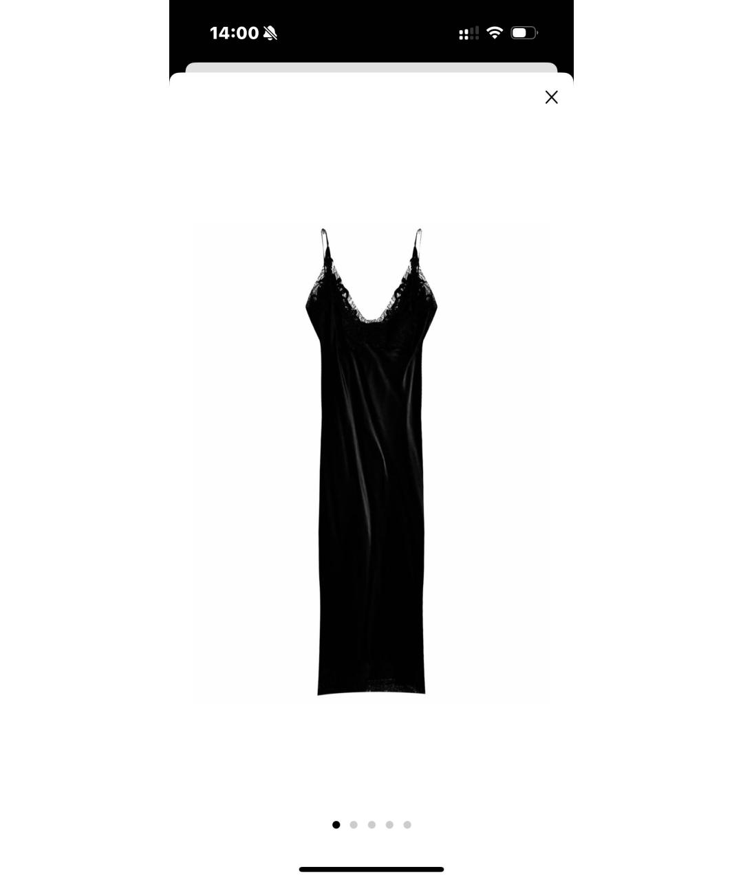 ERMANNO SCERVINO Черное шелковое коктейльное платье, фото 5