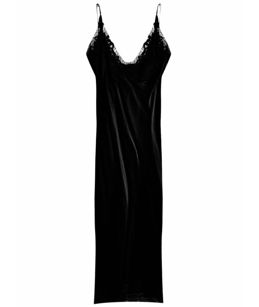 ERMANNO SCERVINO Черное шелковое коктейльное платье, фото 1