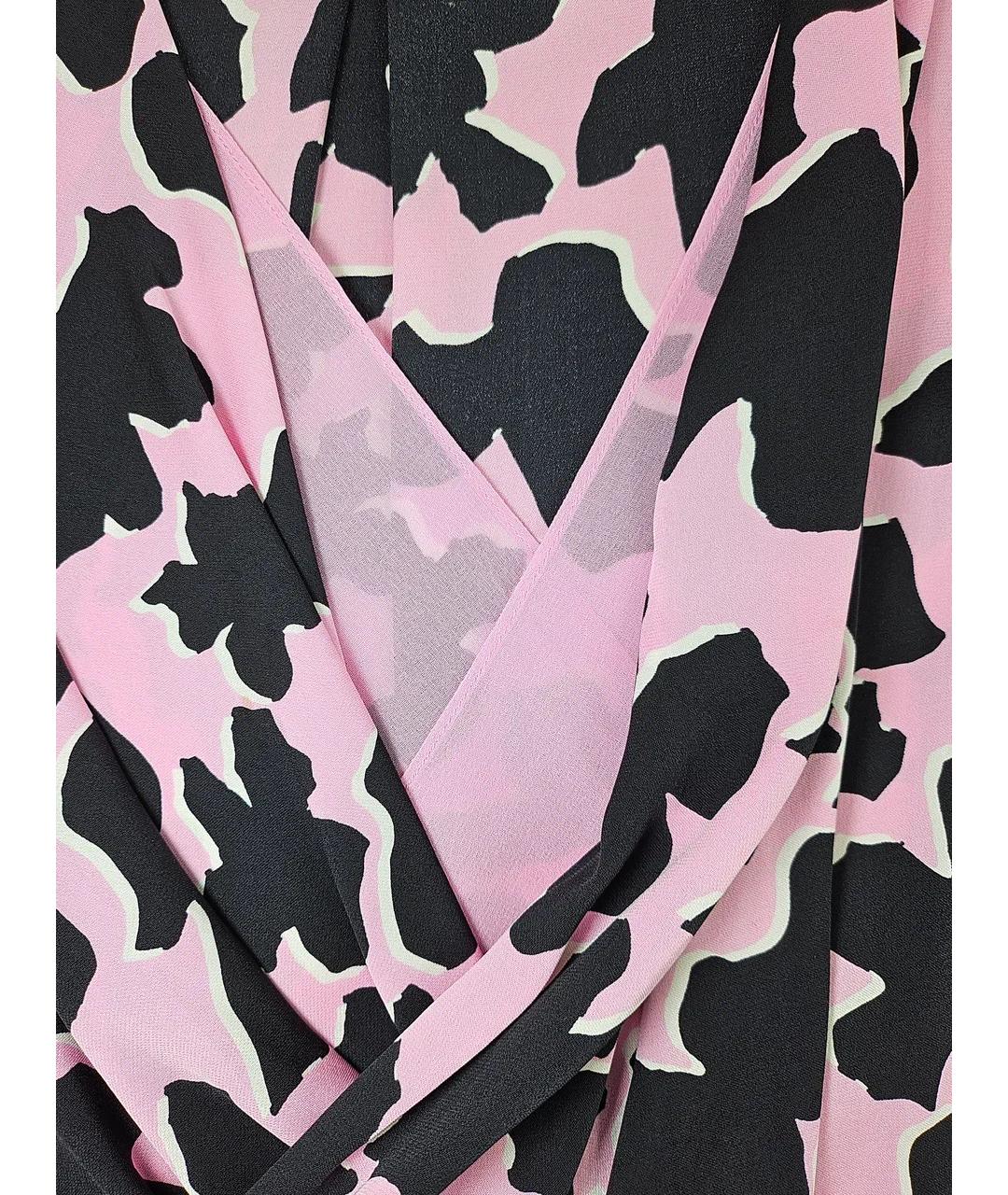 DIANE VON FURSTENBERG Черное шелковое повседневное платье, фото 4