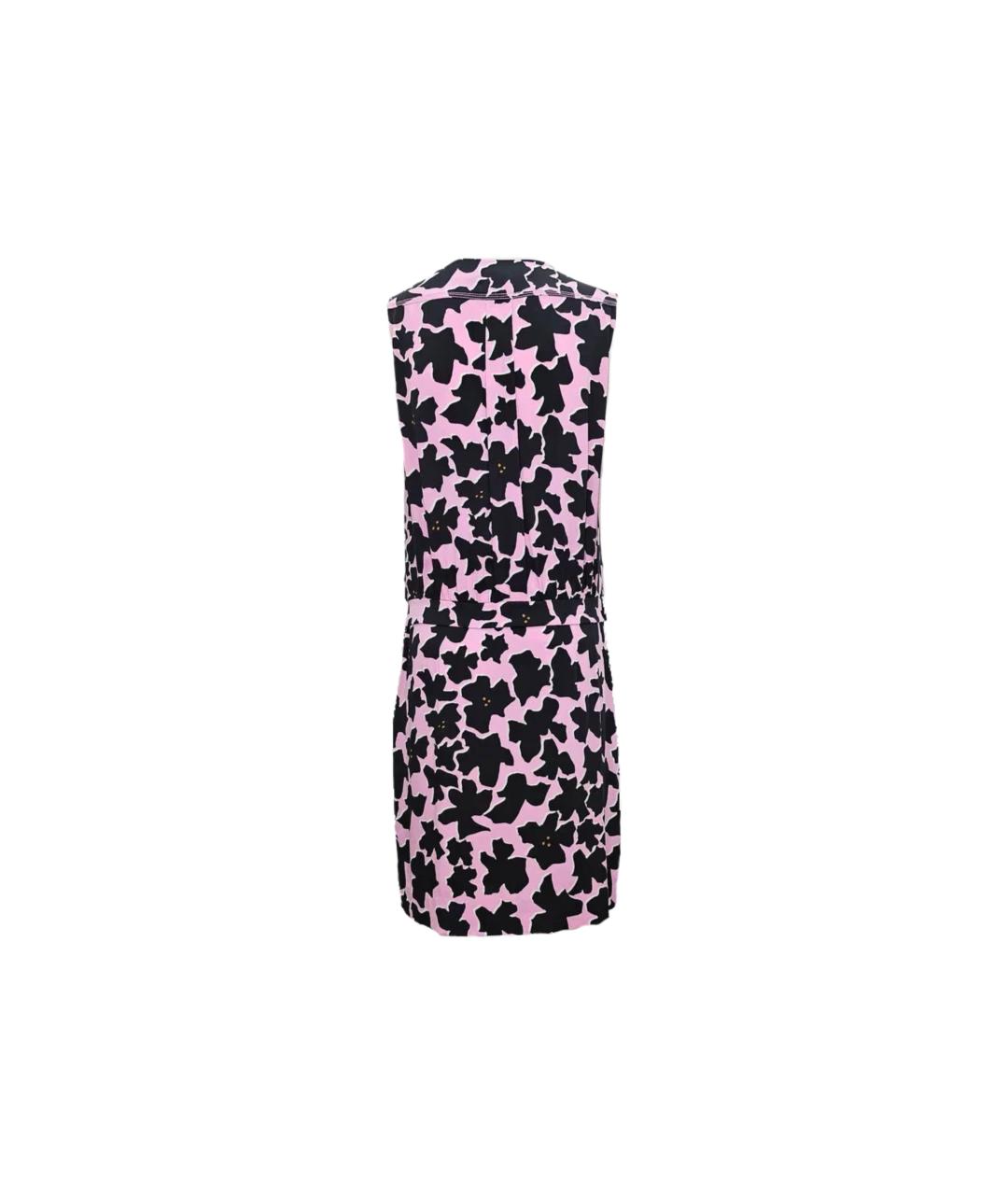 DIANE VON FURSTENBERG Черное шелковое повседневное платье, фото 2