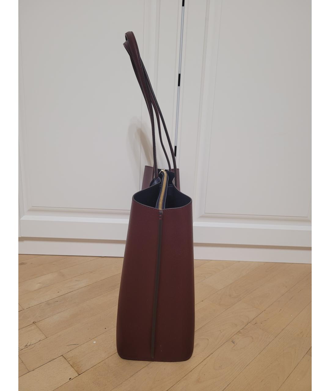 KATE SPADE Бордовая кожаная сумка тоут, фото 2