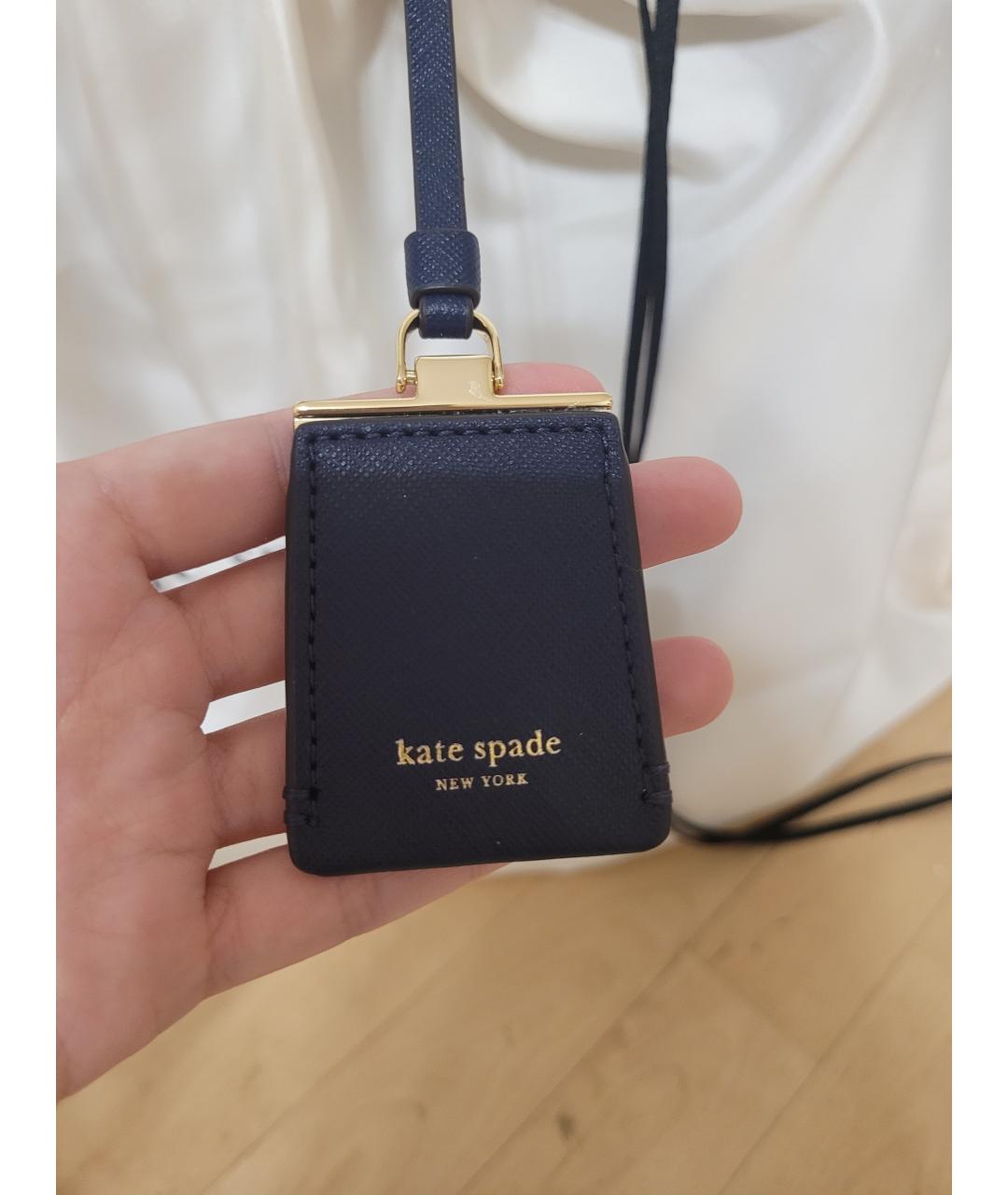 KATE SPADE Бордовая кожаная сумка тоут, фото 5
