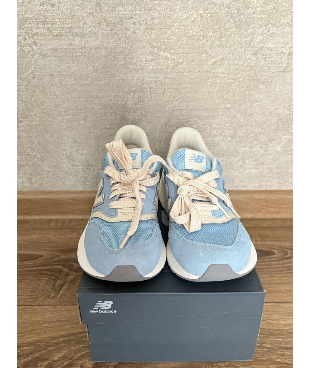 NEW BALANCE Голубые замшевые кроссовки, фото 2