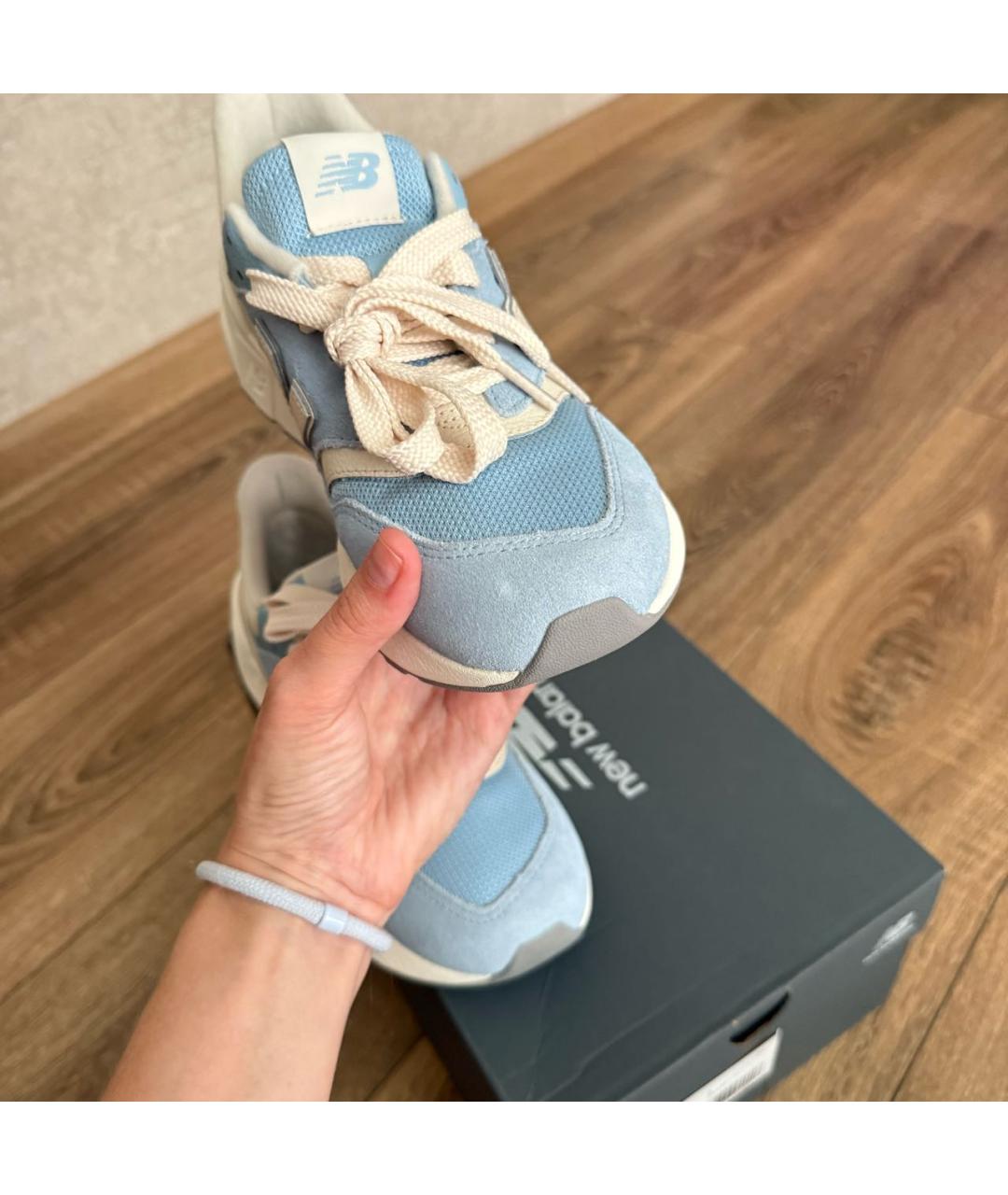 NEW BALANCE Голубые замшевые кроссовки, фото 6