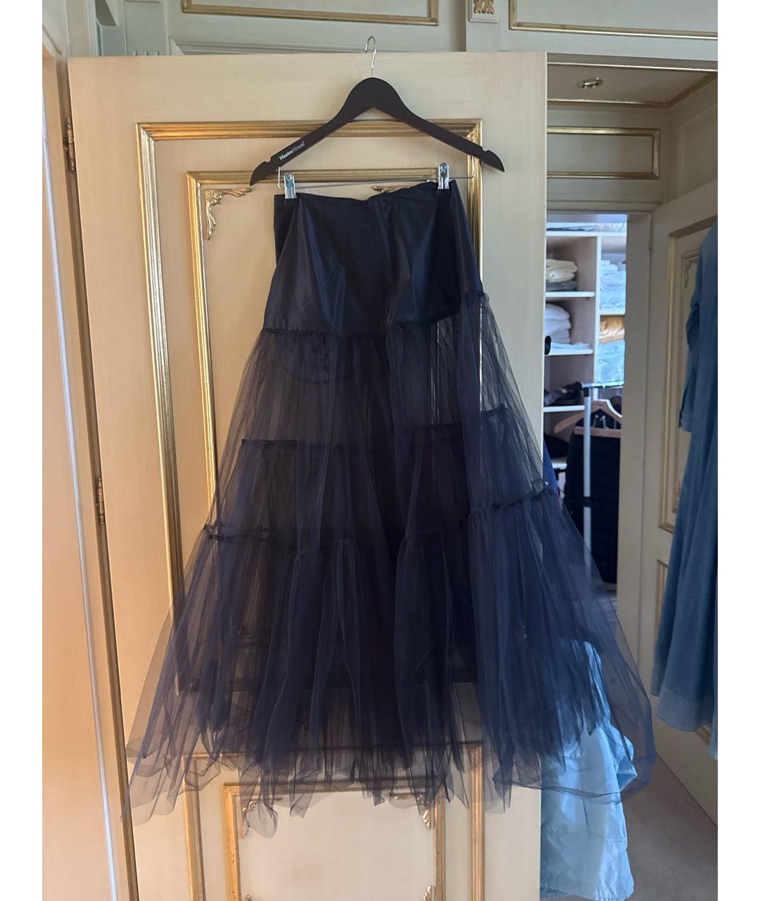 MAX MARA Черное шелковое вечернее платье, фото 4