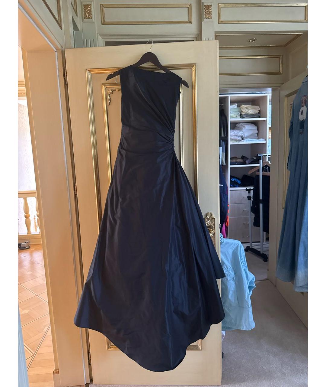 MAX MARA Черное шелковое вечернее платье, фото 2