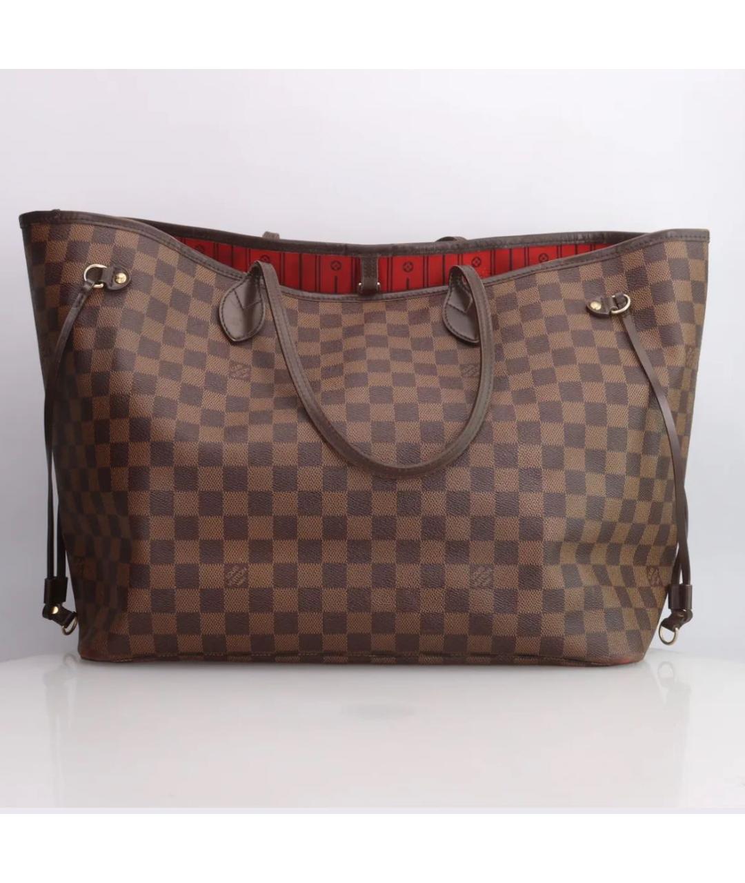 LOUIS VUITTON Коричневая сумка тоут, фото 2
