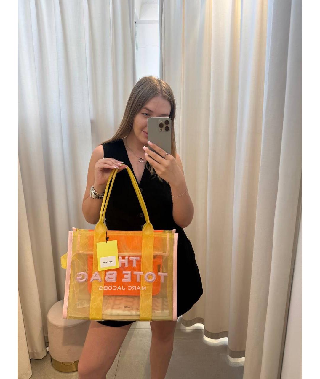 MARC JACOBS Желтая пляжная сумка, фото 4