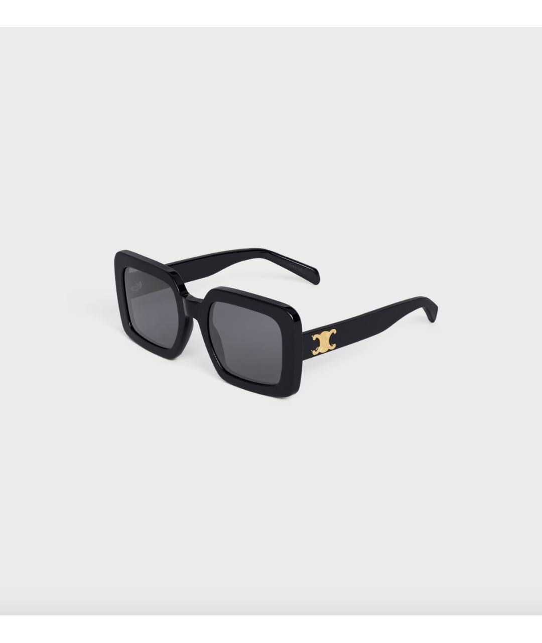 CELINE Черные пластиковые солнцезащитные очки, фото 4