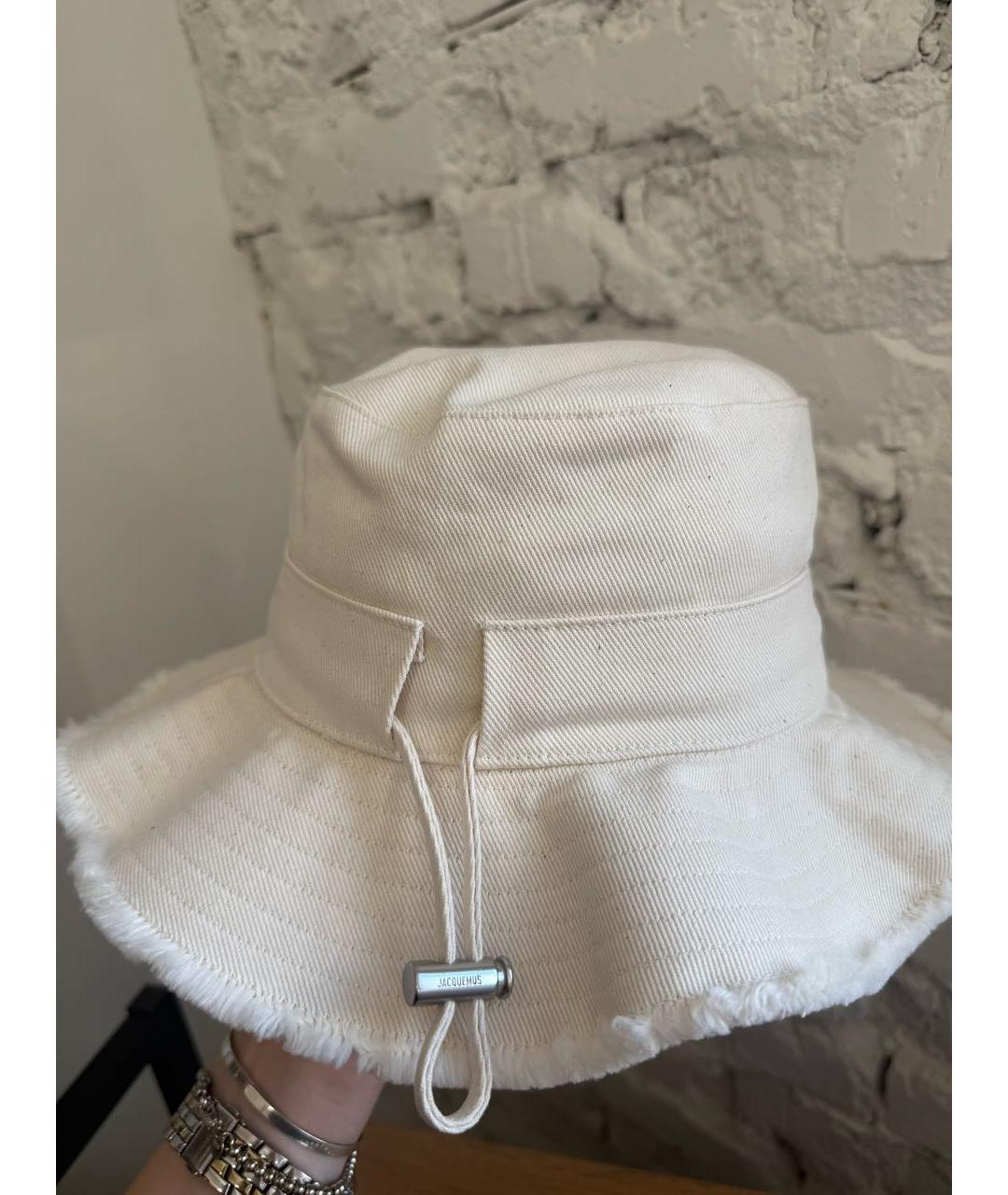 JACQUEMUS Бежевая хлопковая панама, фото 4