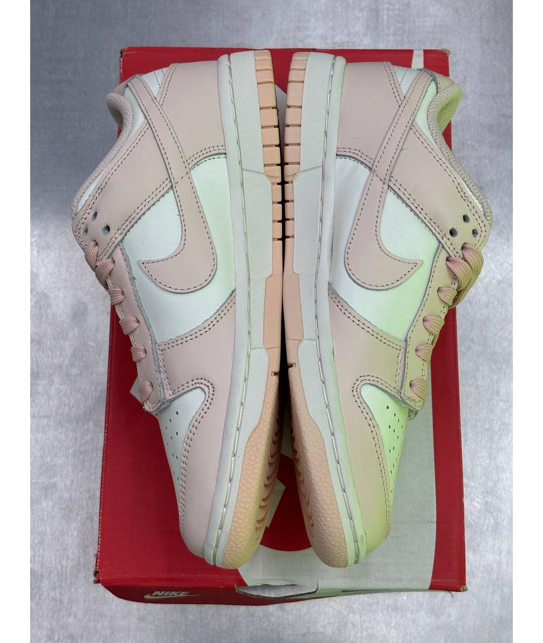 NIKE Розовые кеды из искусственной кожи, фото 3
