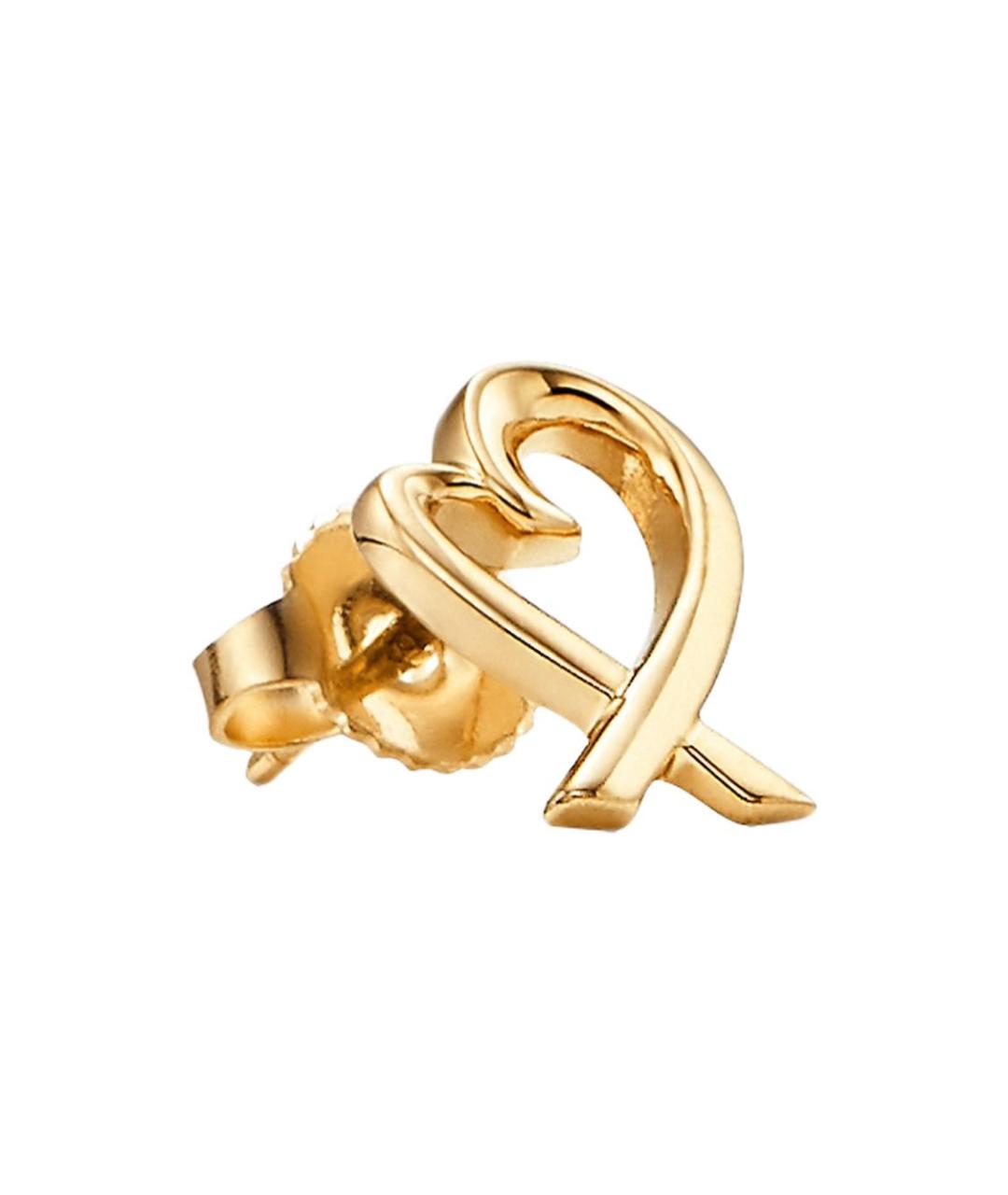 TIFFANY&CO Золотые серьги из желтого золота, фото 2