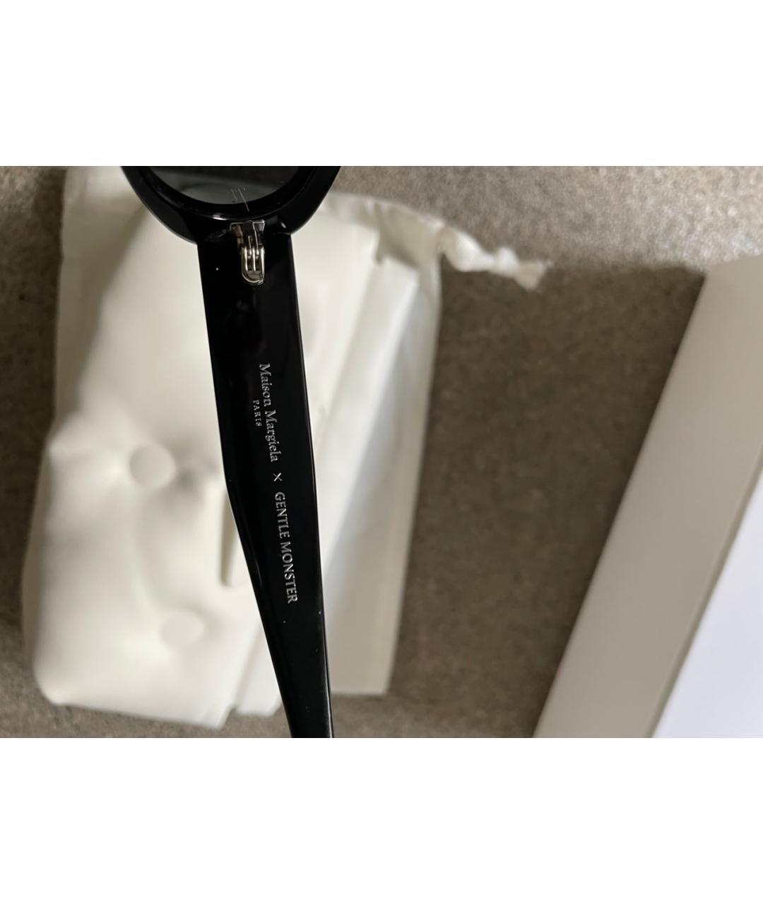 MAISON MARGIELA Черные пластиковые солнцезащитные очки, фото 6