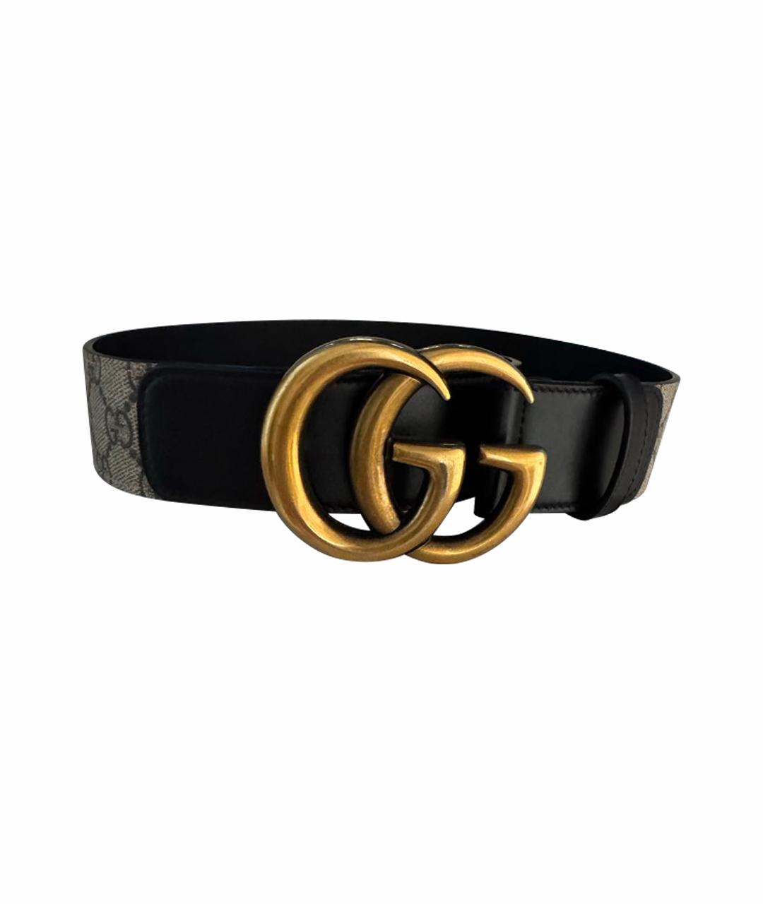 GUCCI Черный кожаный ремень, фото 1