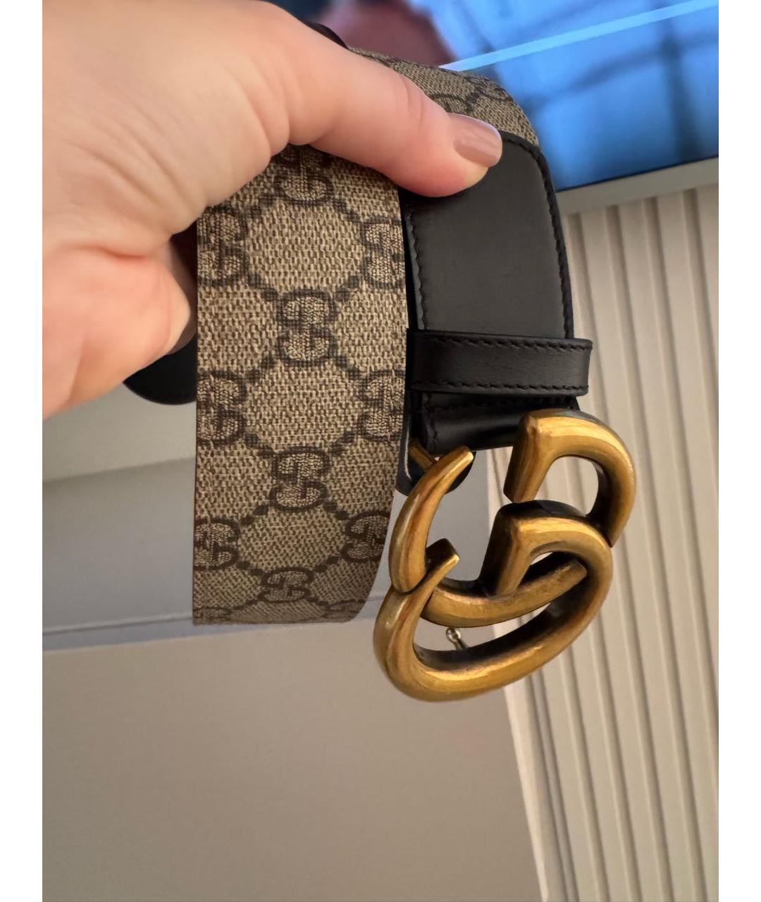 GUCCI Черный кожаный ремень, фото 2