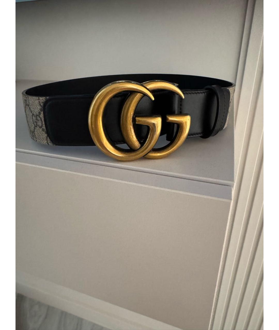 GUCCI Черный кожаный ремень, фото 6