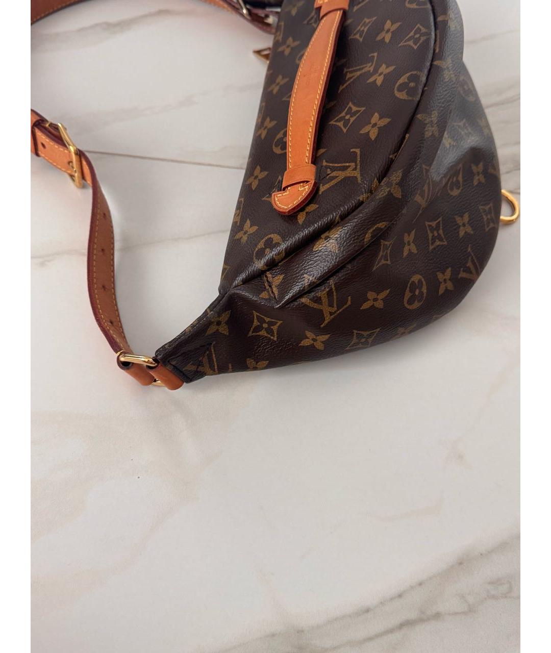 LOUIS VUITTON Коричневая поясная сумка, фото 2