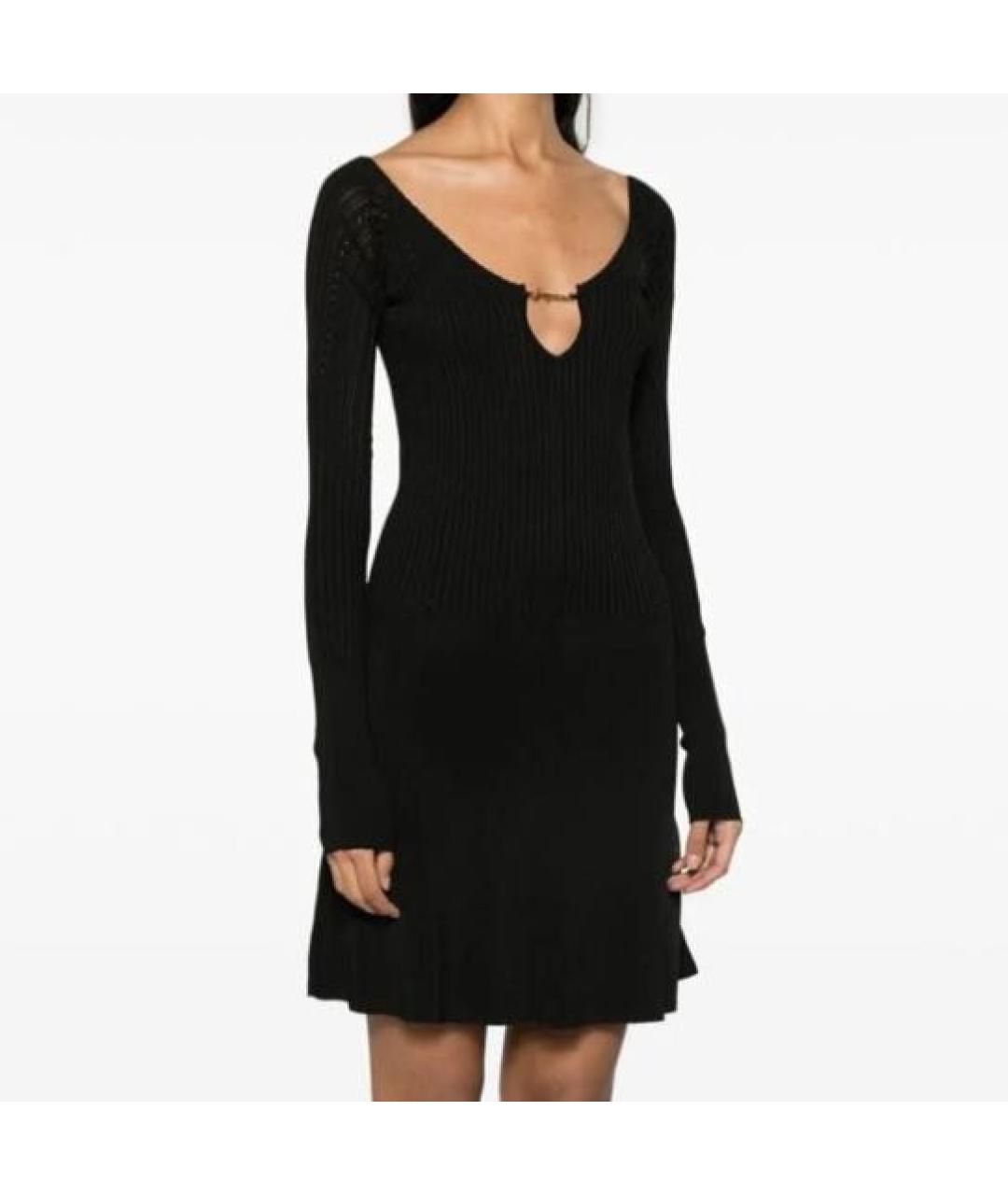 JACQUEMUS Черное вискозное повседневное платье, фото 4