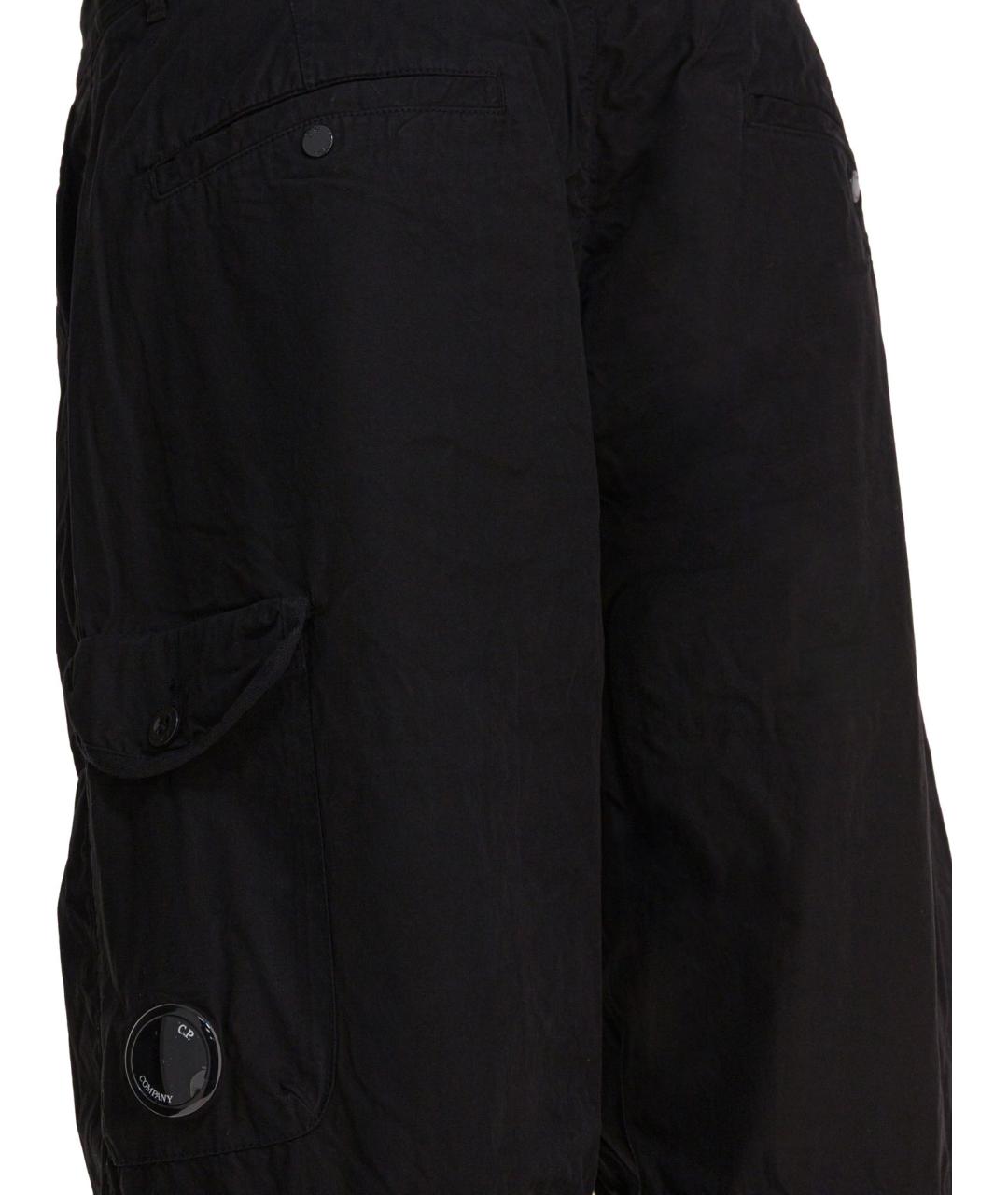 CP COMPANY Черные хлопковые повседневные брюки, фото 4