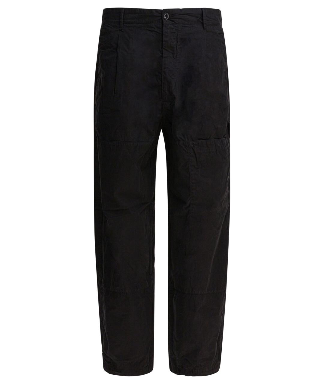 CP COMPANY Черные хлопковые повседневные брюки, фото 1